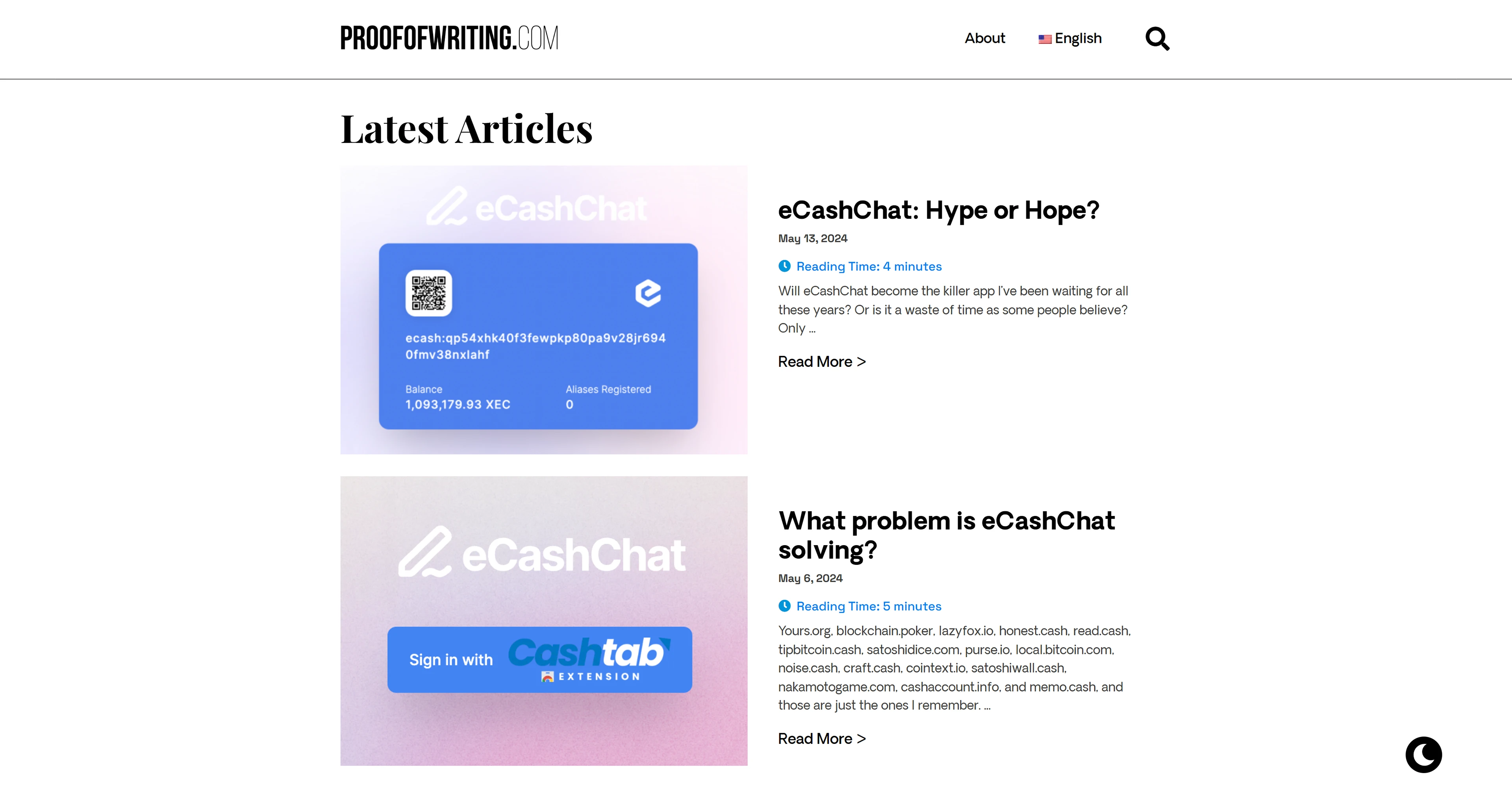 After website redesign for ProofofWriting