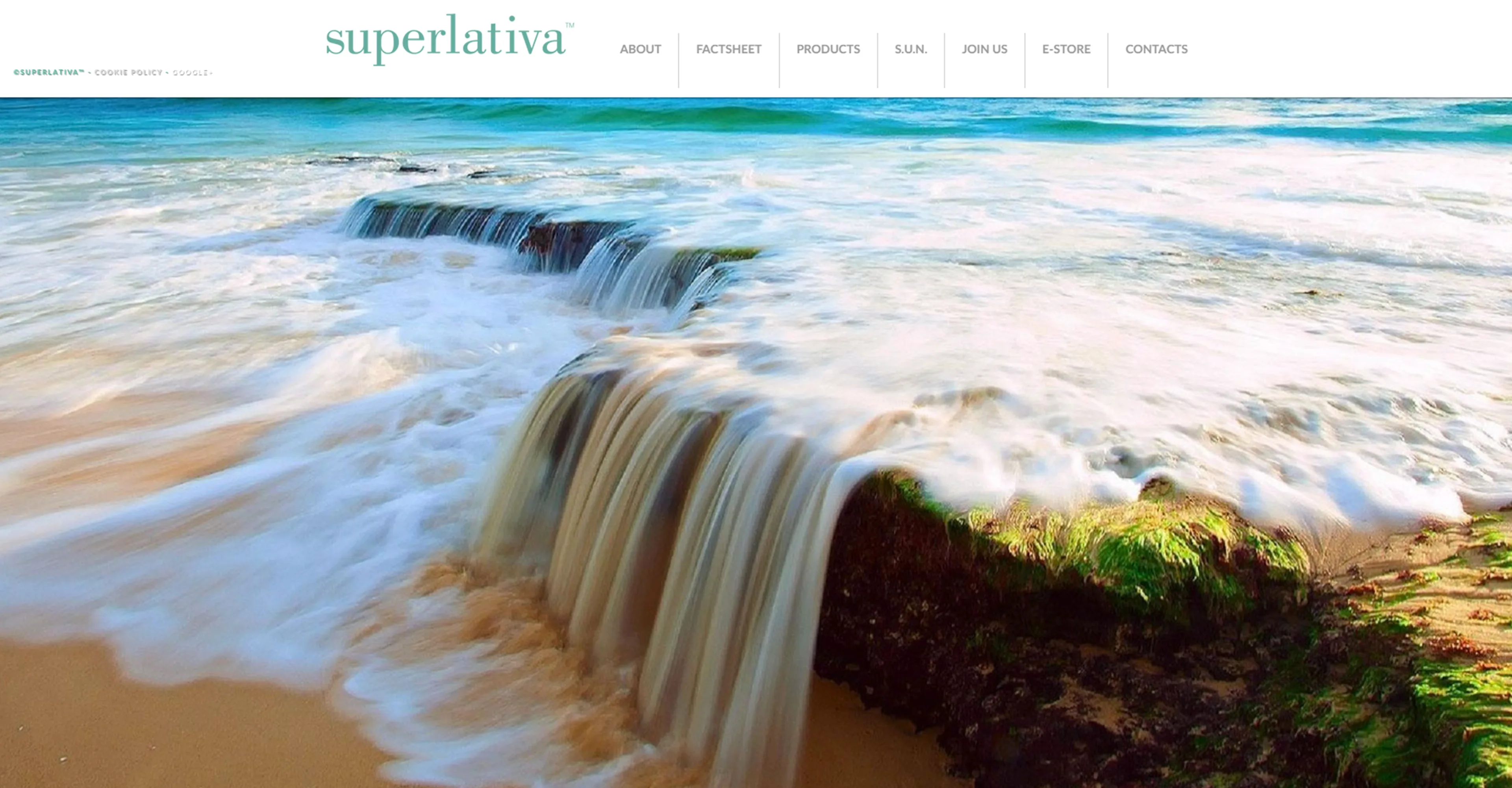Before website redesign for Superlativa