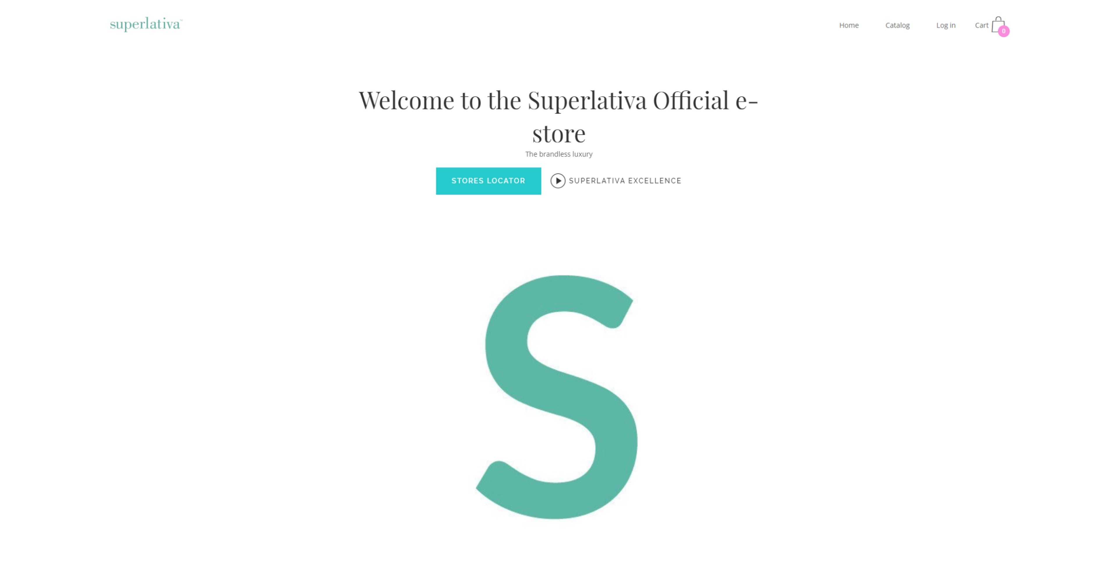Before website redesign for Superlativa