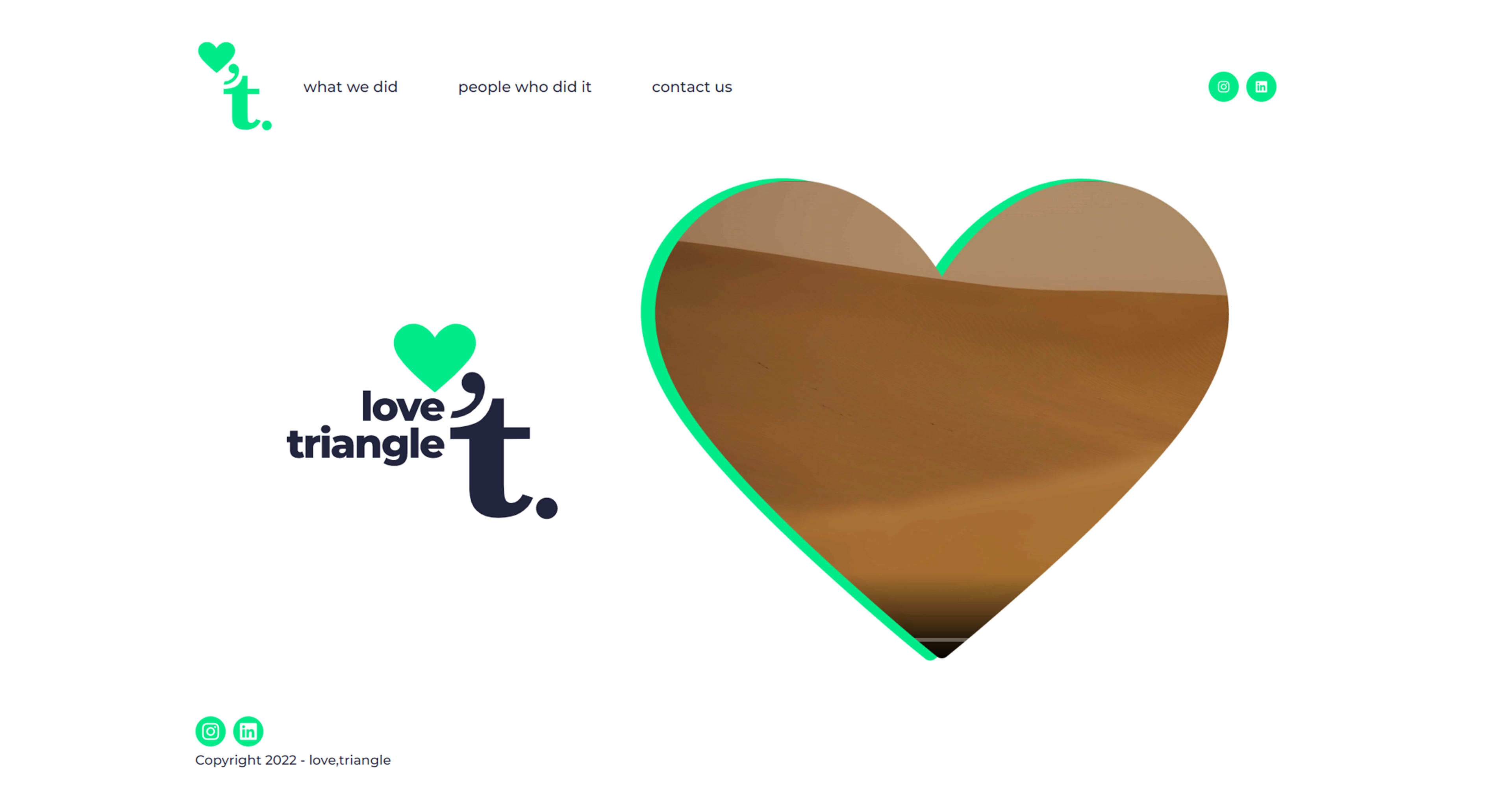 Before website redesign for Triangle Media House