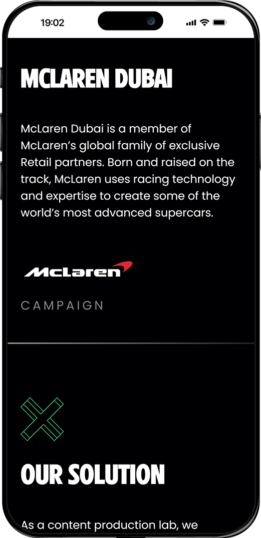 Website homepage showcasing the mobile version of the Triangle Media House website